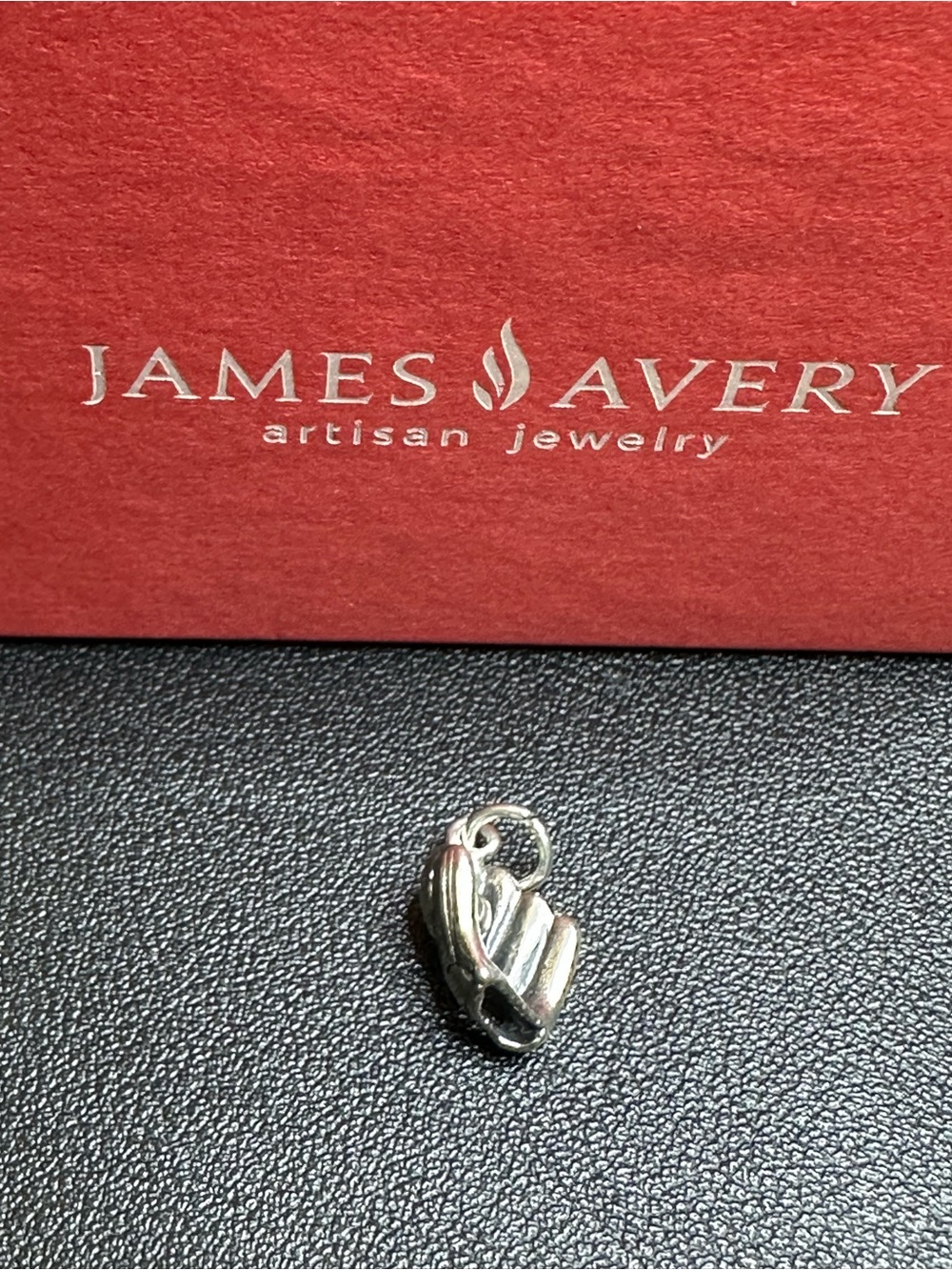 James Avery Sterling Silver Baseball and Glove Charm 925